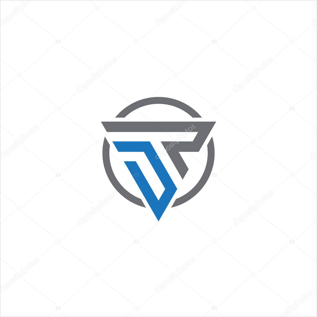 DP Letter monogram Initial flat Unique modern flat abstract logo design. DP elegant and Professional icon desig