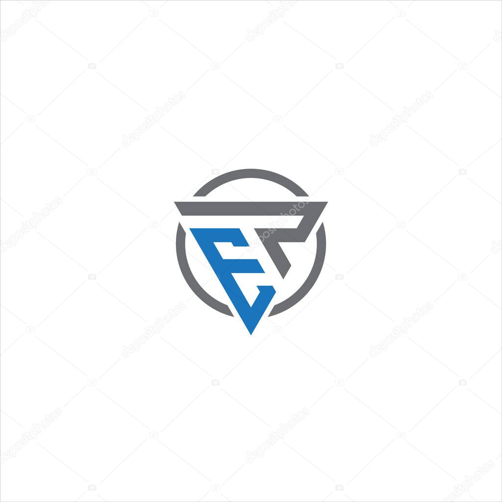 EP Letter monogram Initial flat Unique modern flat abstract logo design. EP elegant and Professional icon desig