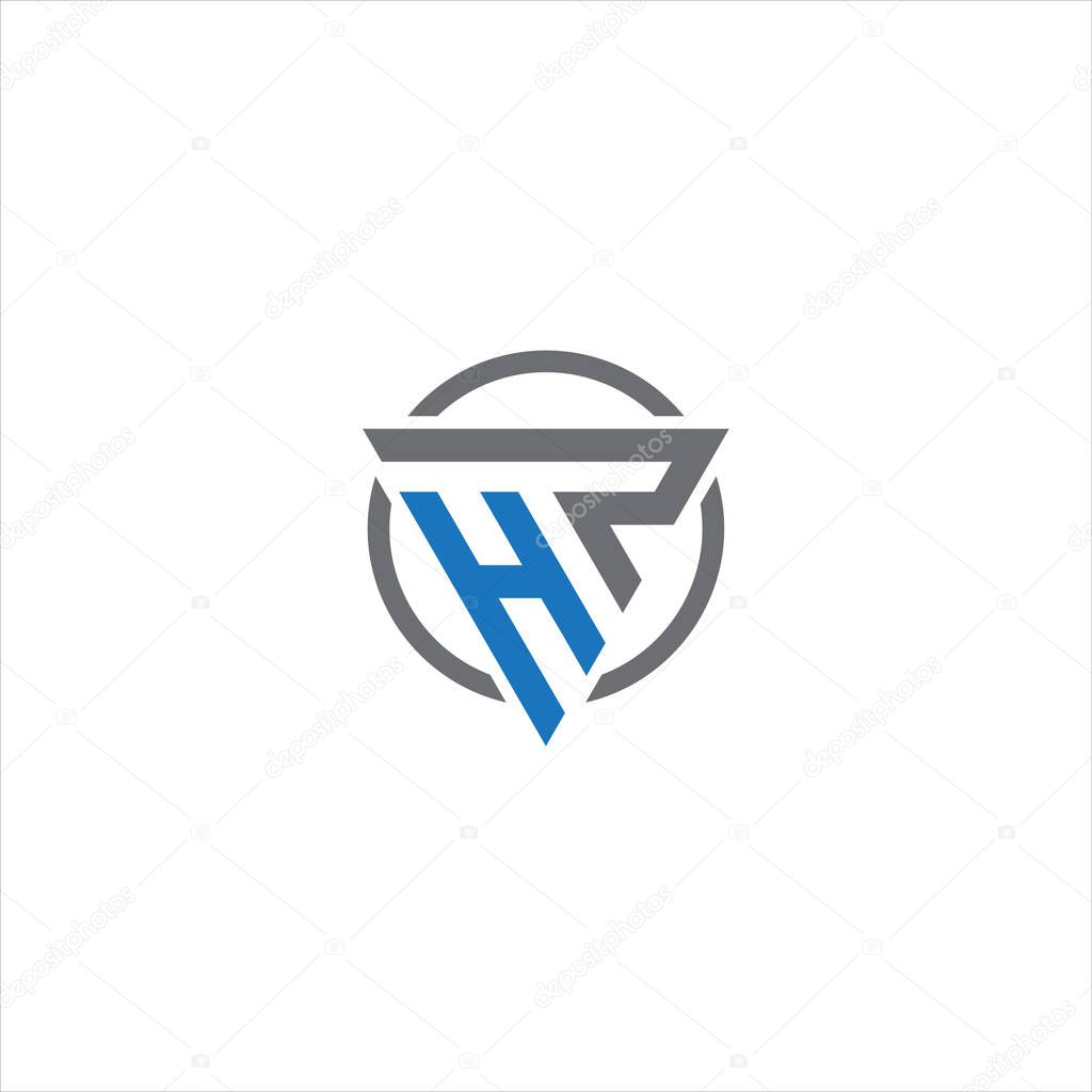 HP Letter monogram Initial flat Unique modern flat abstract logo design. HP elegant and Professional icon desig