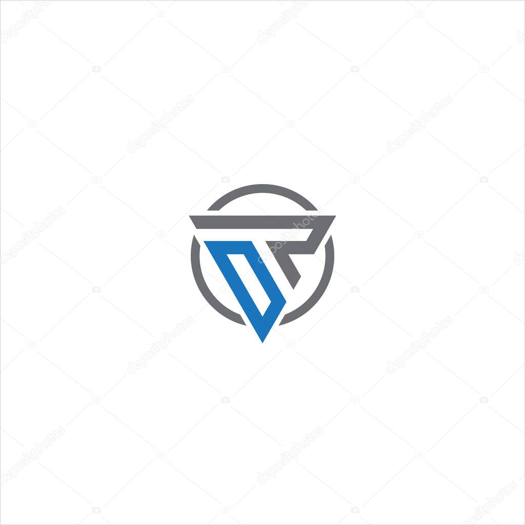 DP Letter monogram Initial flat Unique modern flat abstract logo design. DP elegant and Professional icon desig