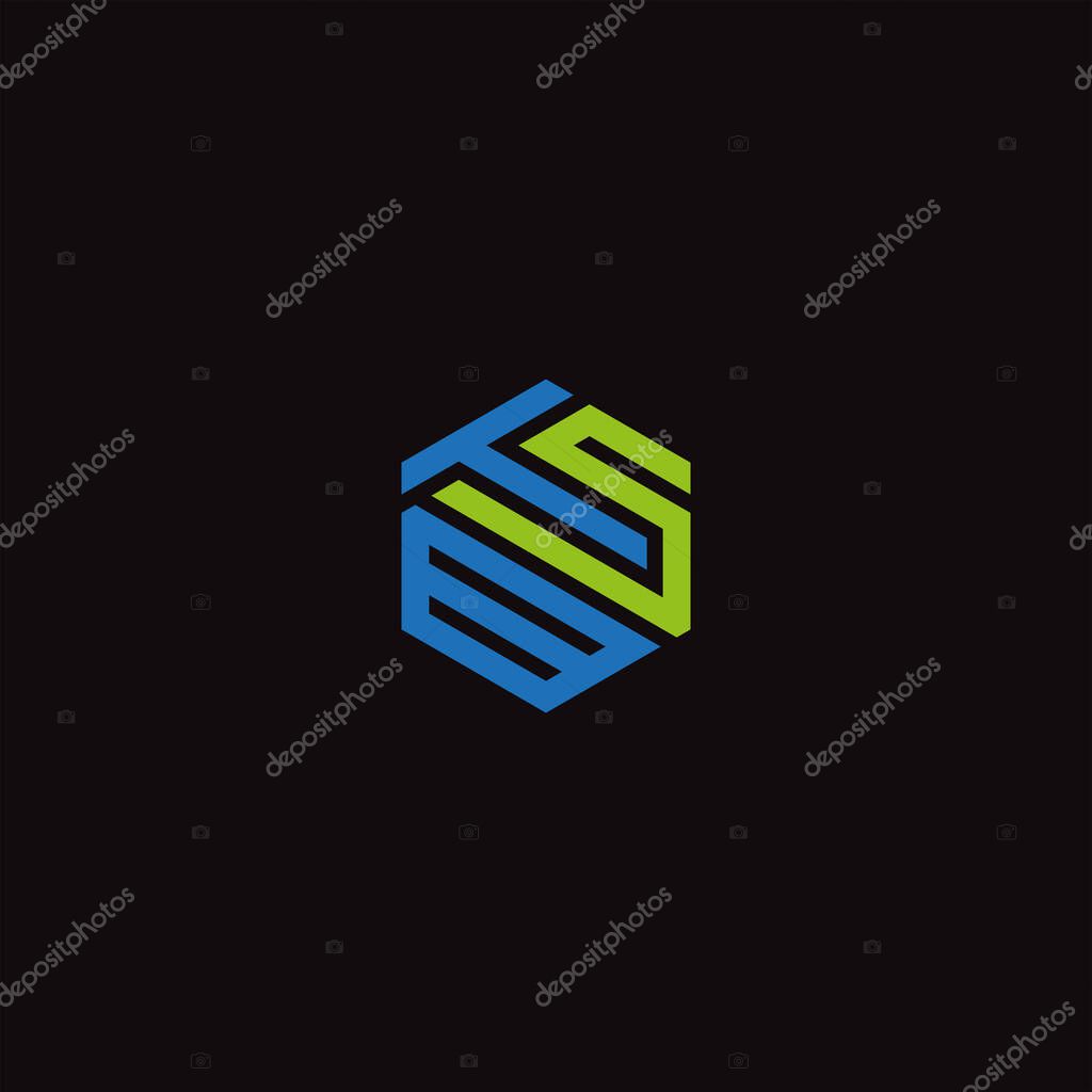 BTS TBS Letter monogram Initial flat Unique modern flat abstract logo design. BTS TBS elegant and Professional icon desig