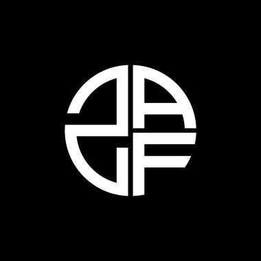 ZAF logosu ZAF vektörü ZAF monogram ZAF harfi minimalist ZAF üçgeni ZAF düz modern düz soyut logo tasarımı