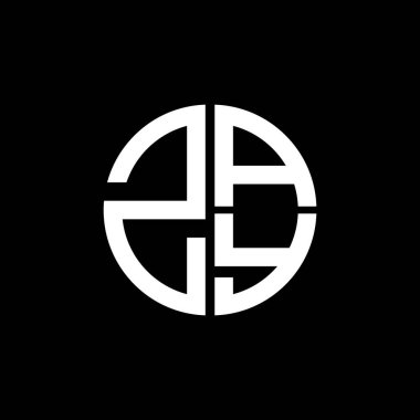 ZAY logosu ZAY ikonu ZAY vektör ZAY monogram ZAY harfi ZAY minimalist ZAY üçgeni ZAY düz düz modern düz soyut logo tasarımı