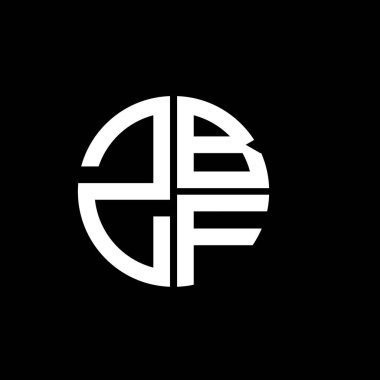 ZBF logosu ZBF vektörü ZBF monogram ZBF harfi minimalist ZBF üçgeni ZBF düz modern düz soyut logo tasarımı