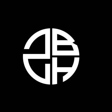 ZBH logosu ZBH simgesi ZBH vektörü monogram ZBH harfi minimalist ZBH üçgeni ZBH düz düz, modern düz soyut logo tasarımı
