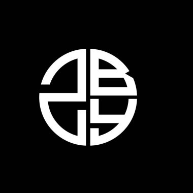 ZBY logosu ZBY simgesi ZBY monogram ZBYminimalist ZBYtriangle ZBYflat Modern düz soyut logo tasarımı
