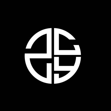 ZCY logosu ZCY simgesi ZCY vektörü ZCYletter ZCYminimalist ZCYtriangle ZCYflat Modern düz soyut logo tasarımı