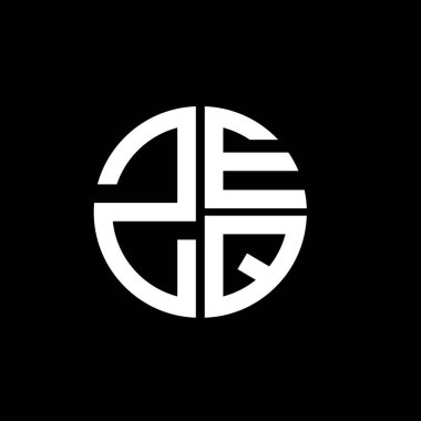 ZEQ logosu ZEQ simgesi ZEQ vektörü ZEQletter ZEQimalist ZEQtriangle ZEQflat Modern düz soyut logo tasarımı
