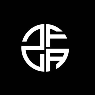 ZFA logo ZFA simgesi ZFA vektörü ZFA monogram ZFAletter ZFAminimalist ZFAflat Eşsiz modern düz logo tasarımı