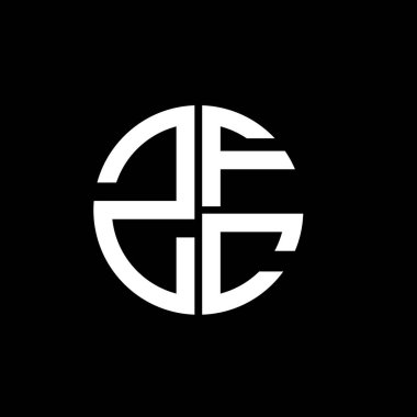 ZFC logosu ZFC simgesi ZFC vektörü monogram ZFC harfi minimalist ZFC üçgeni ZFC düz modern düz soyut logo tasarımı