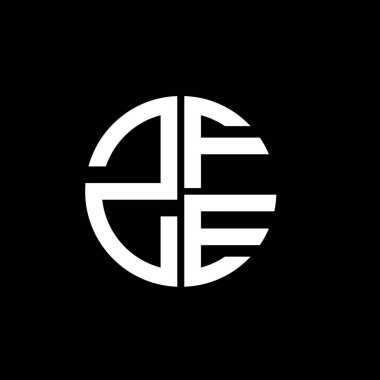 ZFE logosu ZFE simgesi ZFE vektörü ZFEletter ZFEminimalist ZFEtriangle ZFEflat Modern düz soyut logo tasarımı