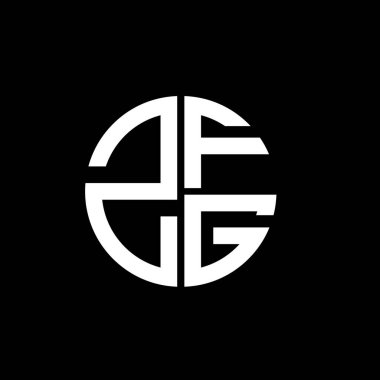 ZFG logosu ZFG vektörü ZFG monogram ZFGletter ZFGminimalist ZFGtriangle ZFGflat Eşsiz modern düz soyut logo tasarımı