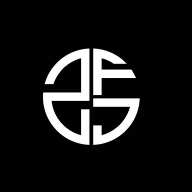 ZFJ logosu ZFJ simgesi ZFJ vektörü ZFJharf ZFJJJJJJJüçgeni ZFJdüz modern düz soyut logo tasarımı