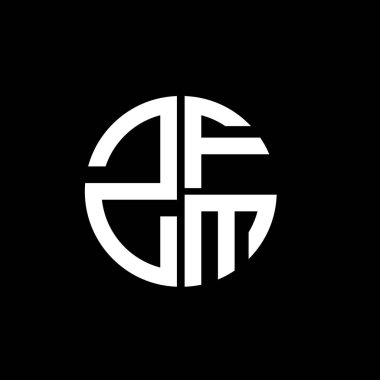 ZFM logosu ZFM simgesi ZFM vektörü ZFMletter ZFMminimalist ZFMtriangle ZFMflat Modern düz soyut logo tasarımı