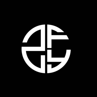 ZFY logosu ZFY simgesi ZFY vektörü ZFYletter ZFYminimalist ZFYtriangle ZFYflat Modern düz soyut logo tasarımı