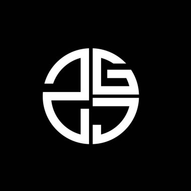 ZGJ logosu ZGJ simgesi ZGJ vektörü ZGJJharf ZGJJJJJüçgeni ZGJflat Modern düz soyut logo tasarımı