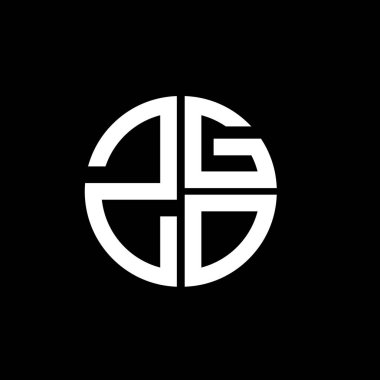 ZGO logosu ZGO simgesi ZGO vektörü ZGO monogramı ZGOminimalist ZGOtriangle ZGOflat Modern düz soyut logo tasarımı