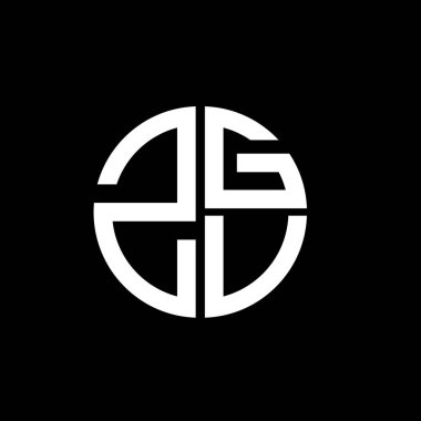 ZGV logosu ZGV simgesi ZGV vektörü ZGVV harfli ZGVVVVD üçgeni ZGVVDüz Modern düz soyut logo tasarımı