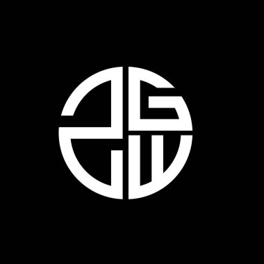 ZGW logosu ZGW simgesi ZGW vektör ZGW monogram ZGWletter ZGWminimalist ZGWWWangle ZGWflat Modern düz soyut logo tasarımı