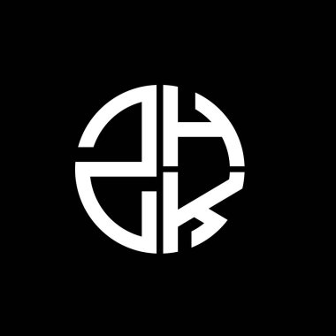 ZHK logosu ZHK simgesi ZHK vektörü ZHKletter ZHKminimalist ZHKtriangle ZHKflat Modern düz soyut logo tasarımı
