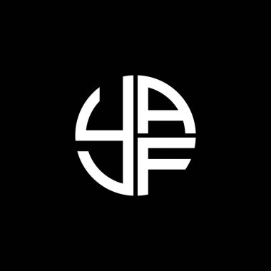 YAF logosu YAF vektörü YAF monogram YAF harfi YAF minimalist YAF üçgeni YAF düz, modern, soyut logo tasarımı