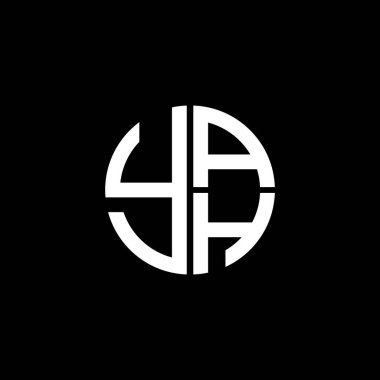 YAH logosu YAH vektörü YAH monogram YAH minimalist YAH üçgeni YAH yassı modern düz soyut logo tasarımı