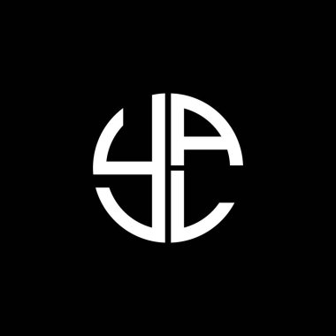 YAL logosu YAL vektörü YAL monogram YAL harfi YAL minimalist YAL üçgeni YAL yassı modern düz soyut logo tasarımı