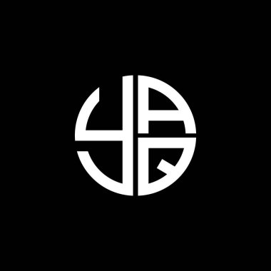 YAQ logosu YAQ simgesi YAQ vektörü YAQ harfi YAQ minimalist YAQ üçgeni YAQ düz düz, modern, soyut logo tasarımı