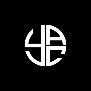 YAC logosu YAC vektörü YAC monogram YAC harfi YAC minimalist YAC üçgeni YAC yassı modern düz soyut logo tasarımı