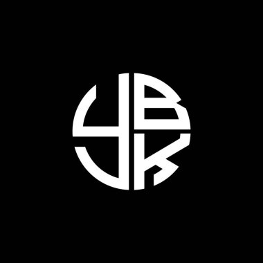 YBK logosu YBK vektörü YBK monogram YBK harfi YBK minimalist YBK üçgeni YBK düz düz modern düz soyut logo tasarımı