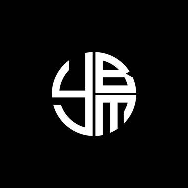 YBM logosu YBM simgesi YBM vektörü YBM monogram harfi YBM minimalist YBM üçgeni düz düz modern düz soyut logo tasarımı
