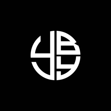 YBY logosu YBY simgesi YBY vektörü YBY monogram YBY harfi YBY minimalist YBY üçgeni YBY düz düz modern düz soyut logo tasarımı