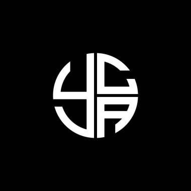 YCA logosu YCA ikonu YCA vektörü monogram YCA harfi YCA minimalist YCA üçgeni düz düz modern düz soyut logo tasarımı