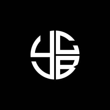 YCB logosu YCB vektörü YCB monogram YCB harfi YCB minimalist YCB üçgeni YCB yassı modern düz soyut logo tasarımı