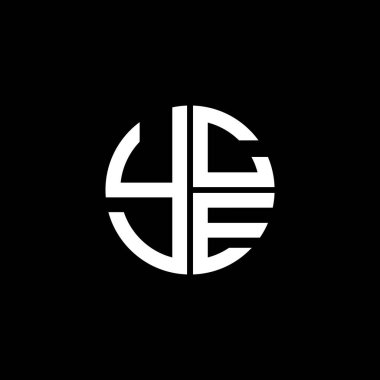 YCE logo YCE simgesi YCE monogram YCE harfi YCE minimalist YCE üçgeni düz, modern, düz, soyut logo tasarımı