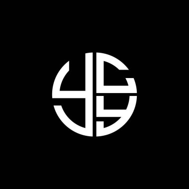 YCY logosu YCY simgesi YCY vektörü YCY harfi YCY minimalist YCY üçgeni YCY düz, modern, soyut logo tasarımı