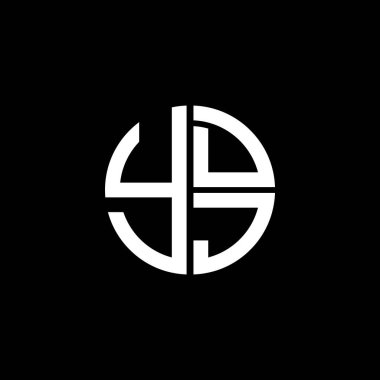 YDJ logosu YDJvektör YDJ monogramı YDJletter YDJminimalist YDJ Circle YDJflat Modern düz soyut logo tasarımı