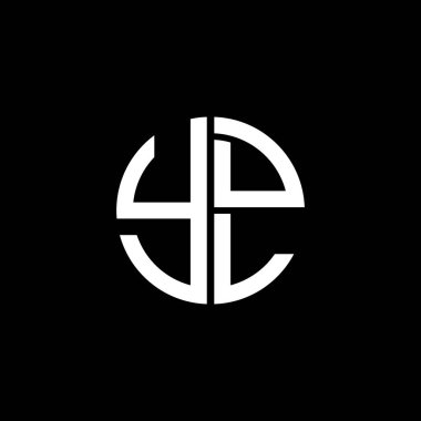 YDL logo YDL simgesi YDLvector YDL monogramı YDLletter YDLminimalist YDL Circle YDLflat Modern düz soyut logo tasarımı