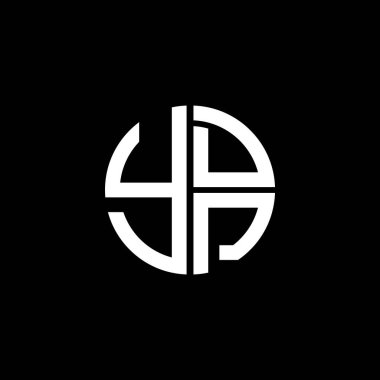 YDP logosu YDPDP simgesi YDPDP monogramı YDPminimalist YDP Circle YDPflat Modern düz soyut logo tasarımı