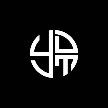 YDT logosu YDTvektör YDT monogramı YDTletter YDTminimalist YDT Çemberi Eşsiz modern düz soyut logo tasarımı