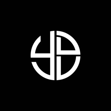 YDV logosu YDVvektör YDV monogram YDVminimalist YDV Circle YDVflat Modern düz soyut logo tasarımı