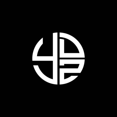 YDZ logosu YDZZ simgesi YDZZ monogram YDZletter YDZminimalist YDZ Çemberi Eşsiz modern düz soyut logo tasarımı
