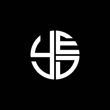 YED logo YED simgesi YEDvector YED monogram YEDminimalist YED Çemberi YEDdüz modern düz soyut logo tasarımı