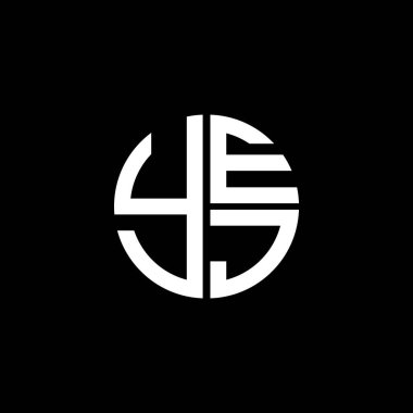 YEJ logosu YEJ simgesi YEJ monogram YEJletter YEJminimalist YEJ Circle YEJflat Modern düz soyut logo tasarımı