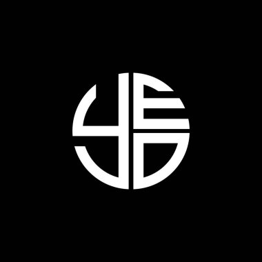 YEO logosu YEOvektör YEO monogram YEOletter YEO Yeominimalist YEO Circle YEODüz Modern düz soyut logo tasarımı