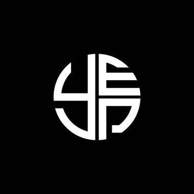 YEP logosu YEPvektör YEP başlığı YEPletter YEPminimalist YEP Circle YEPflat Modern düz soyut logo tasarımı