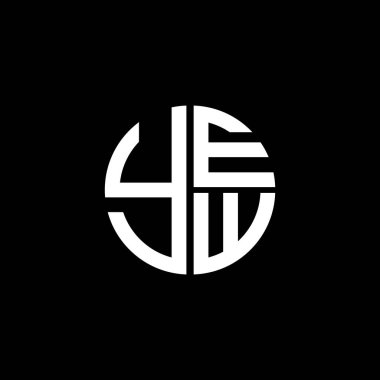 YEW logosu YEWvektör YEW monogram YEWharf YEWminimalist YEW Circle YEWDüz Modern düz soyut logo tasarımı