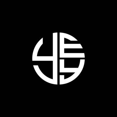 YEY logosu YEY simgesi YEYEY YEY monogram YEYletter YEYminimalist YEY Çemberi Yedüz modern düz soyut logo tasarımı