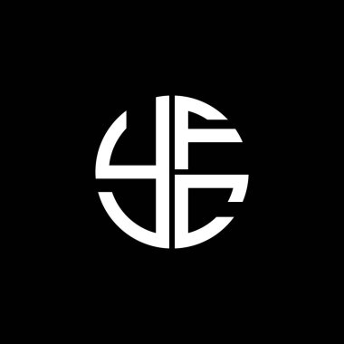 YFC logosu YFCvector YFCvector monogramı YFCletter YFCminimalist YFC Circle YFCflat modern düz soyut logo tasarımı