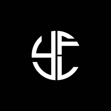 YFL logosu YFL simgesi YFLvektör YFLL monogramı YFLletter YFLminimalist YFL Circle YFLflat Modern düz soyut logo tasarımı